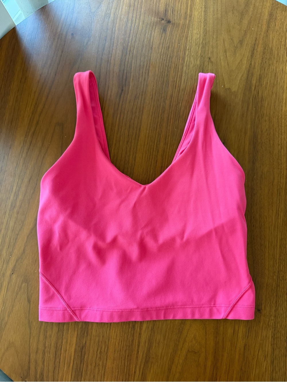 Lululemon - Align Tank Top - Bright Pink - Size 4